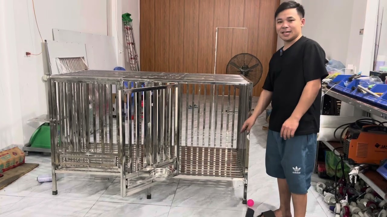 chuồng chó inox lắp ghép , gấp gọn Lh 0923813567