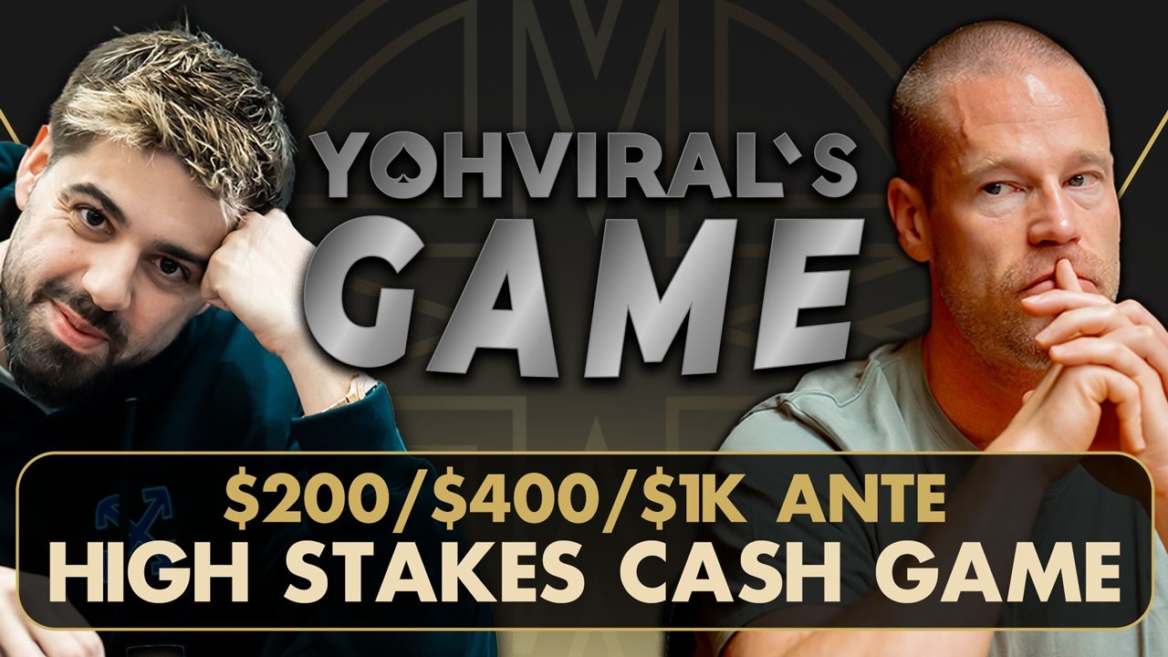 High Stakes Cash Game | $200/$400/$1K Ante with YohViral, Patrik Antonius, Rob Yong | Onyx Club