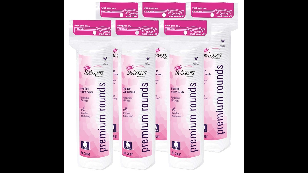 Soft, Lint‑Free & Gentle 😄💁‍♀️ Swisspers Premium Cotton Rounds Review