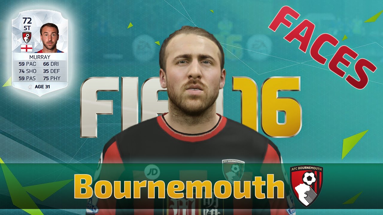 FIFA 16 Bournemouth Player Faces Update