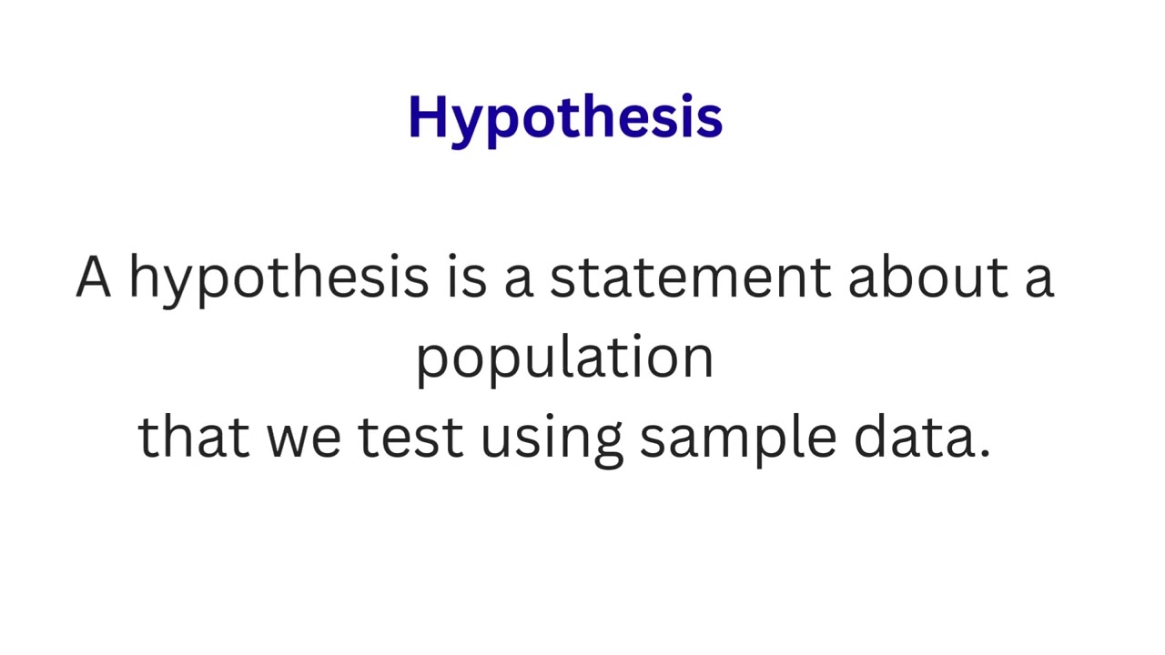 Null Hypothesis vs Alternative Hypothesis | Probability & Statistics Explained