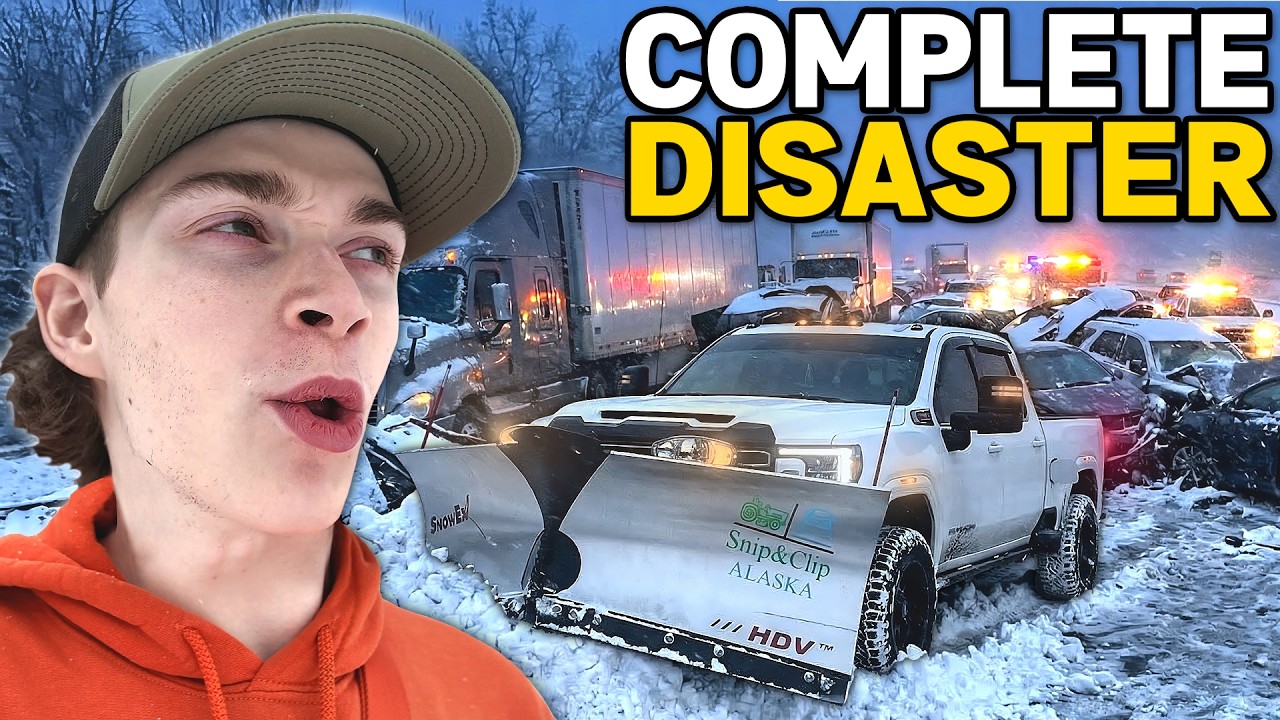 This Snow Plowing Storm Went Sideways… Highway Closed