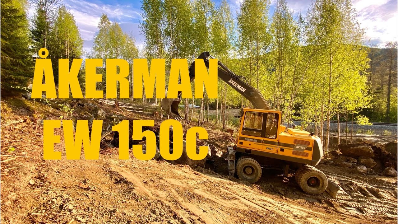 Åkerman EW 150c(Volvo) GRADING for a natural LAWN