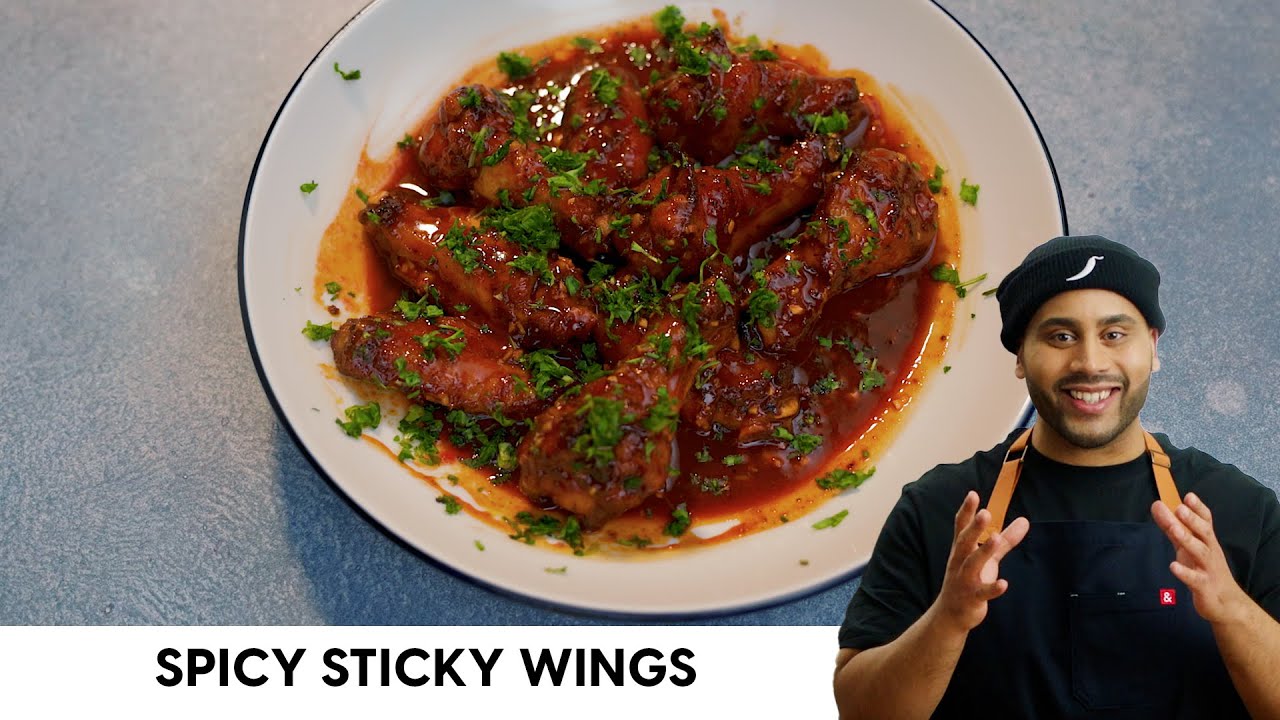 How To Make Spicy Sticky Wings
