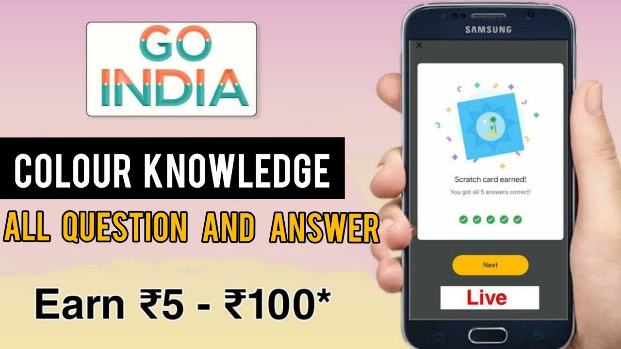 GPAY  COLOUR EVENT ANSWERS||GO INDIA OFFER