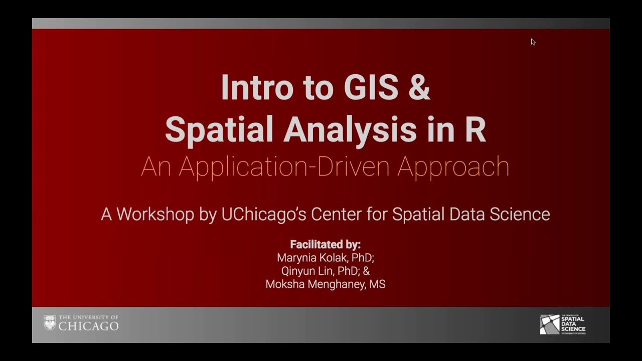 UCGIS Workshop: Intro to Spatial Analysis with R