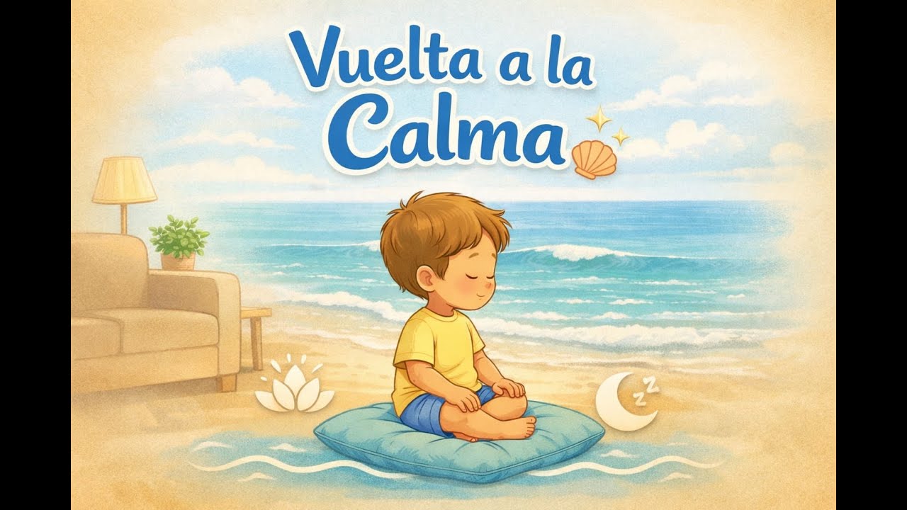 Vuelta a la calma - Rutina de relajación infantil con respiración - PASO A PASO Música Educativa.