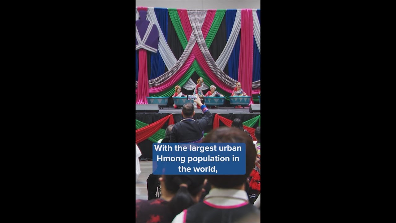 The Hmong New Year celebration highlights Hmong language, food, music and clothing.