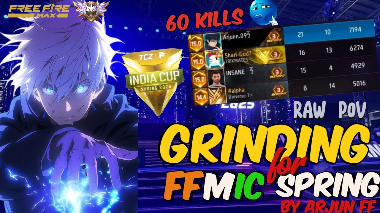 60 KILLS RAW POV☠️ || GRANDMASTER LOBBY 🥶 #esportindia #ffic 