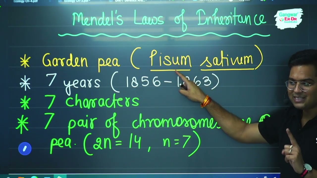 Video Tablet  ● Principles of Inheritance and Variations ■ NEET2023 ■ Dr. Hariom Gangwar