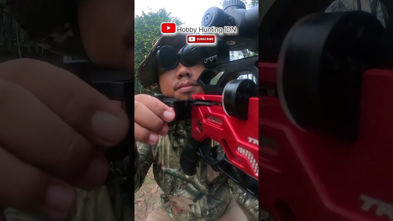 Tes akurasi Predator Tactical Full CNC. nantikan video full nya #berburu #sniper #telescope