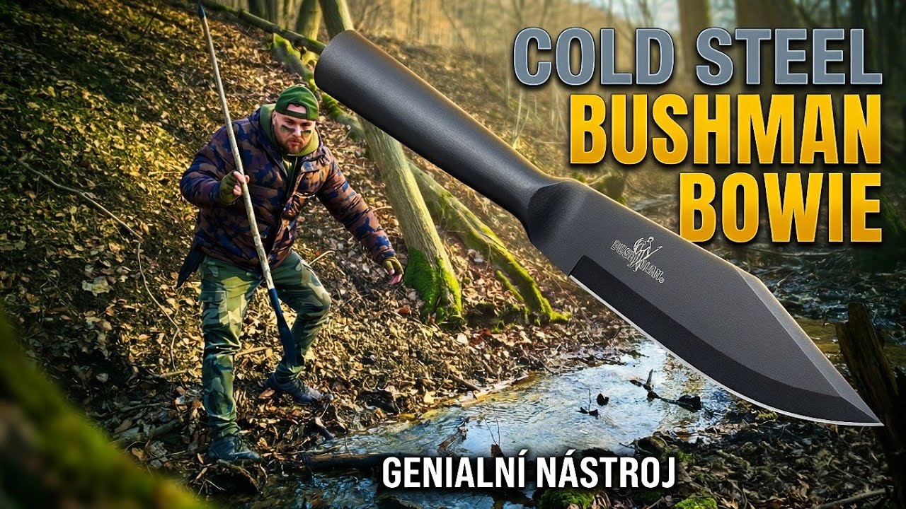 Cold Steel Bushman Bowie | Recenzia | Nôž ktorý prešiel skúšku ohňom | Bushcraft nôž | Oštep z noža