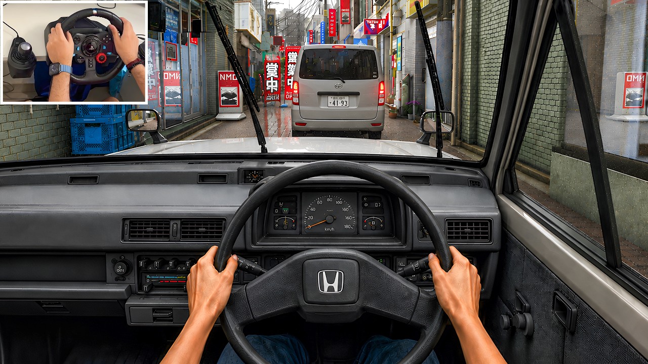 Forza Horizon 6 - Realistic POV Drive with Honda City E II in Tokyo | Steering Wheel Gameplay