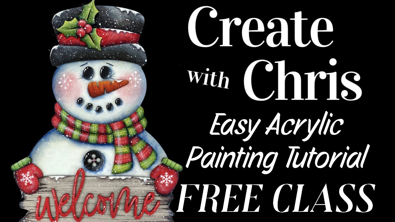 Create with Chris - Snowman Greetings