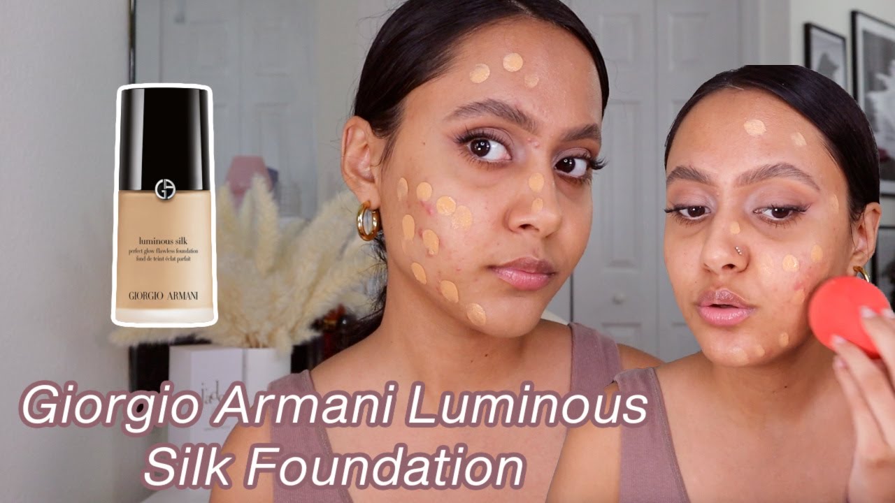 Giorgio Armani Luminous Silk Foundation Demo + Review + Wear Test! Acne Prone Skin | 7.5