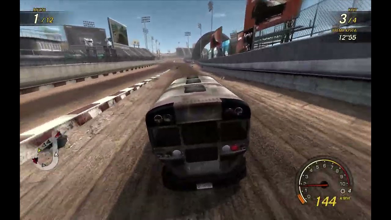 Быстрая гонка в FlatOut: Ultimate Carnage на АВТОБУСЕ!!!
