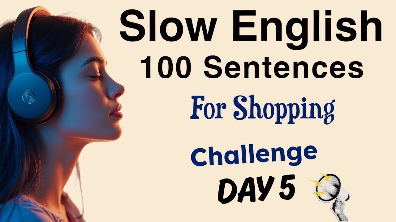 100 English Sentences for Real Life Shopping Situations | Slow English Listening & Shadowing English