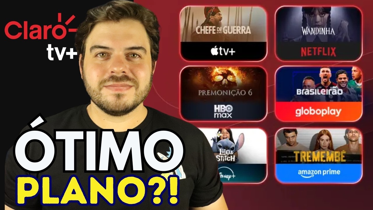 CLARO TV+ COM 6 GRANDES STREAMINGS! O MAIOR PLANO DE TODOS!