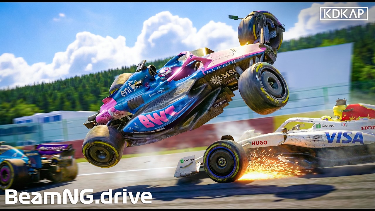 Realistic Formula Car Crashes#34 | BeamNG.drive | F1 MOD