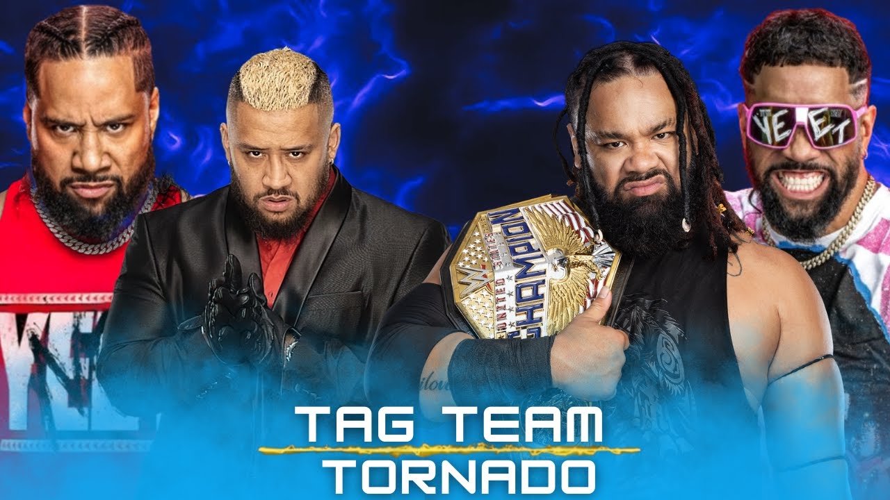 WWE 2K25 - Tornado Tag Match - Jey Uso + Jacob Fatu VS Jimmy Uso + Solo Sikoa | WWE 2K25 Gameplay
