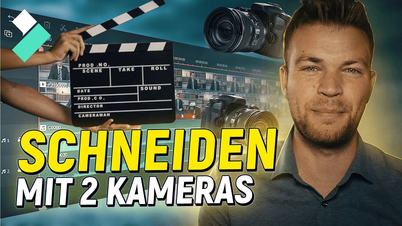 Mehr Kameras synchronisieren und Video schneiden (Anleitung) | Filmora 11