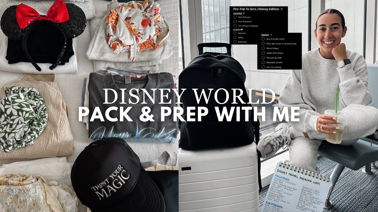 PACK & PREP FOR DISNEY WORLD - pre-trip to do's, Disney packing list, tips, tricks, shopping & more!