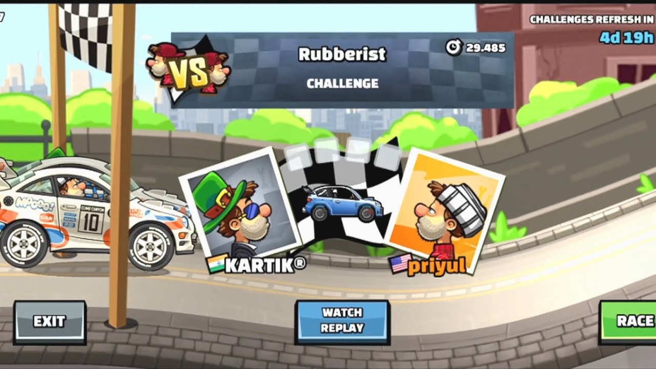 hill climb racing 2 - rubberist challenge event gameplay 