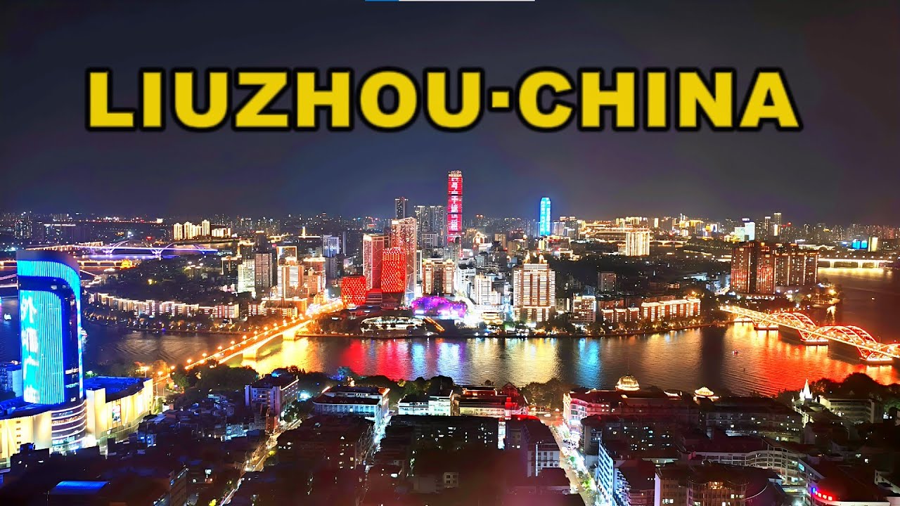 The Stunning and Breathtaking Riverside Nightscape of Liuzhou, Guangxi #china #travel #nightview