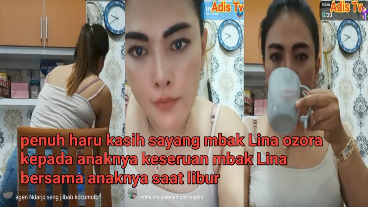 penuh haru kasih sayang mbak Lina ozora kepada anaknya keseruan mbak Lina bersama anaknya saat libur
