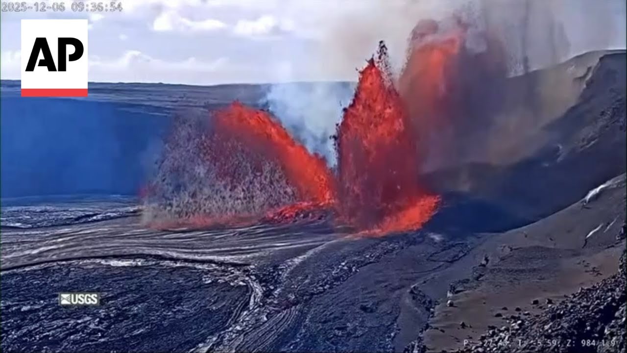 Mount Kilauea volcano in Hawaii resumes its on-and-off eruptions