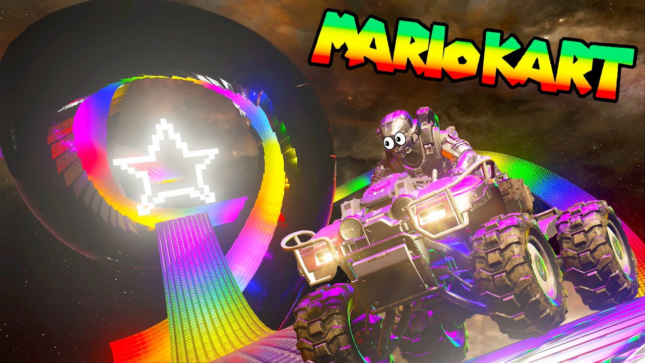 Rainbow Road Reimagined in Halo Infinite