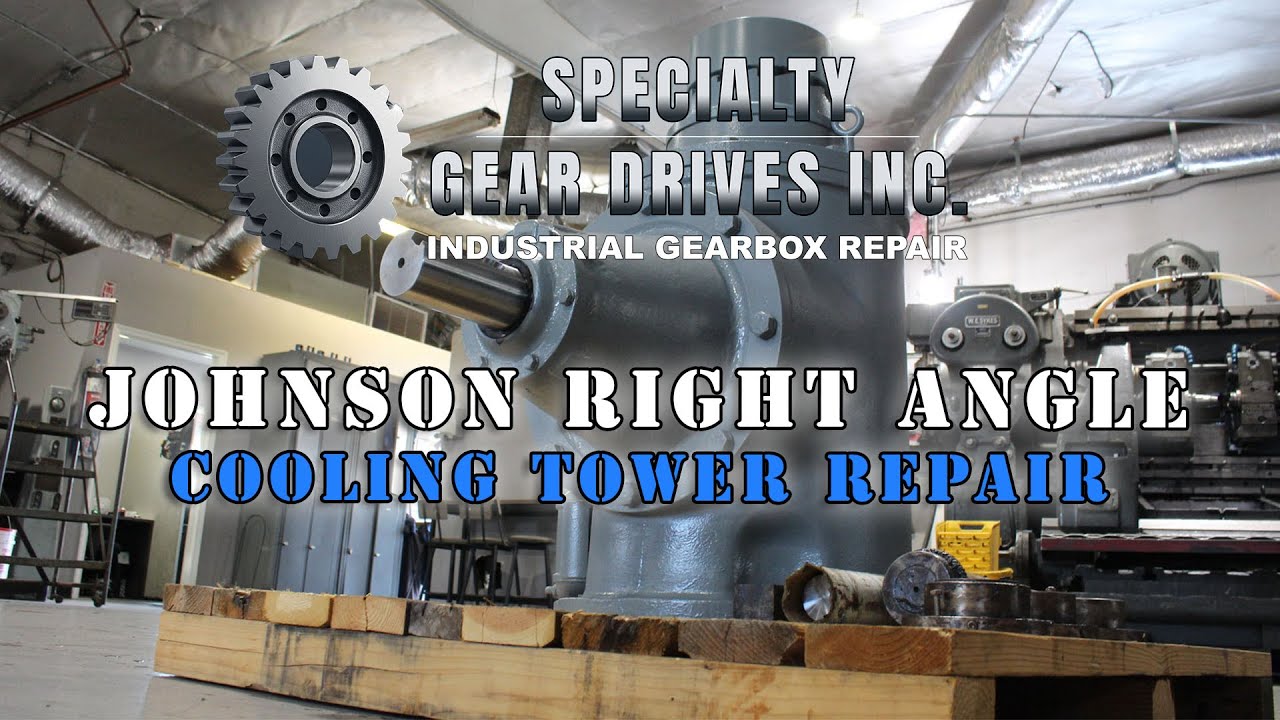 Johnson Cooling Tower Gearbox REPAIR! | Vertical Shaft Gear Drive Rebuild | Broken Gear Teeth