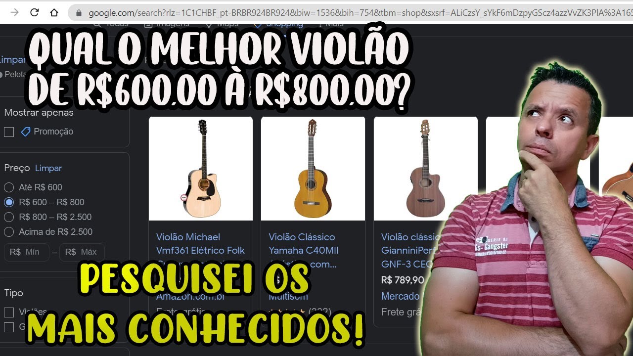 QUAL O MELHOR VIOL&Atilde;O PARA INICIANTES DE R$600,00 &Agrave; R$800,00 REAIS