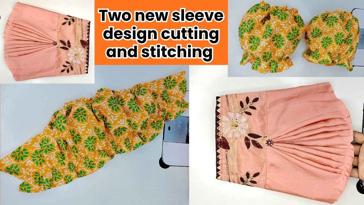 Two new sleeve design cutting and stitching | trending baju | blouse sleeve design cutting | baju