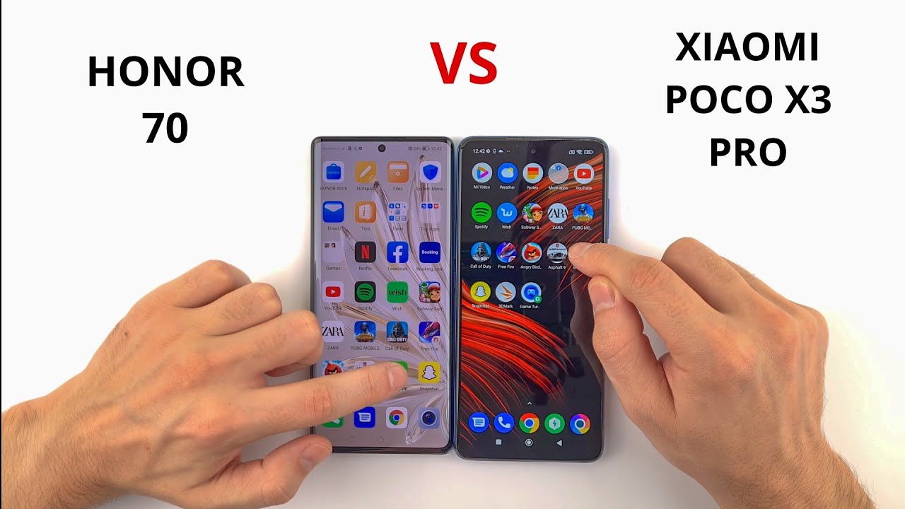 Honor 70 vs Poco X3 Pro | SPEED TEST
