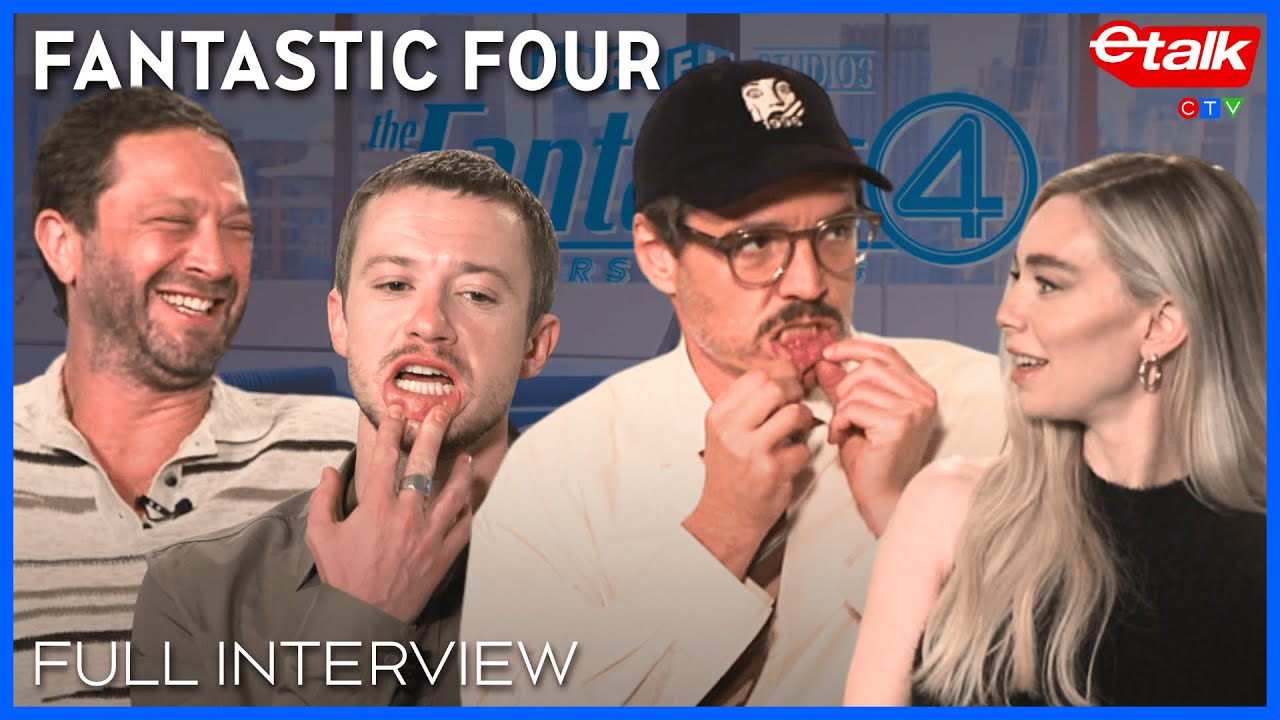 'Fantastic Four' cast talk matching tattoos, Marvel family & “gobbled it up” | Interview