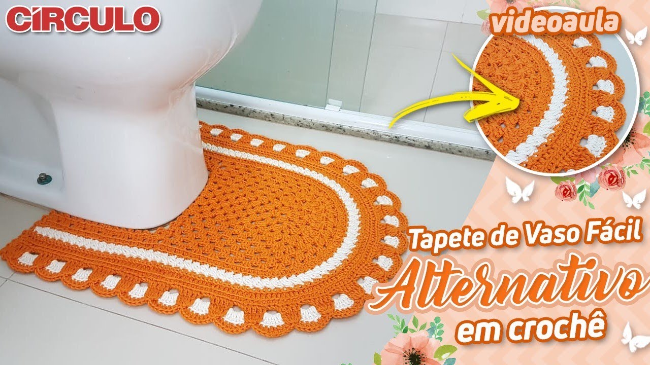 Tapete de Vaso Fácil Alternativo em Crochê.