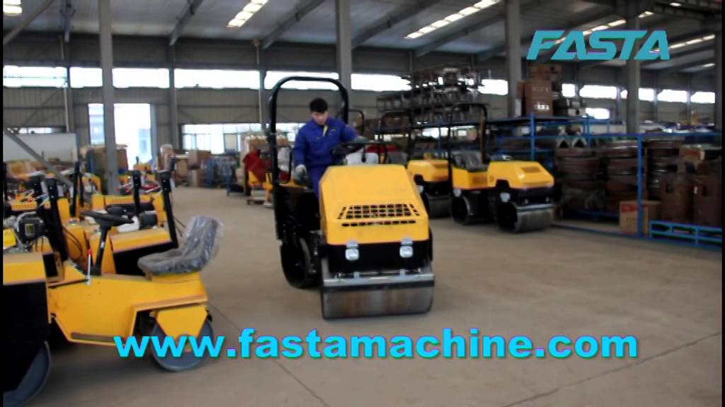 Ride on vibratory road roller, 1.6 ton weight road roller.