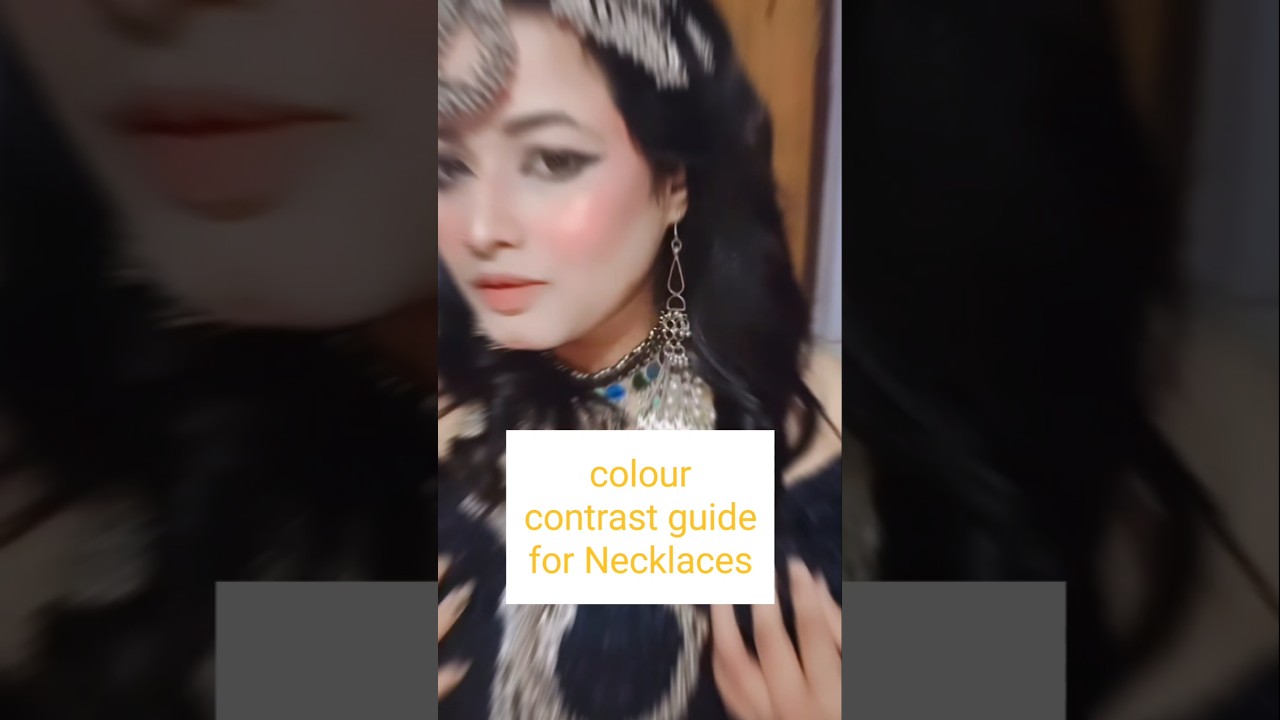 In trend colour contrast guide for Necklaces