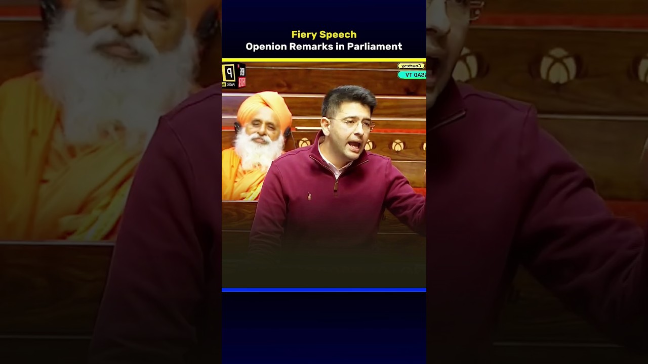 Raghav Chadha opening remarks in Parliament | Fiery Speech | Direct News