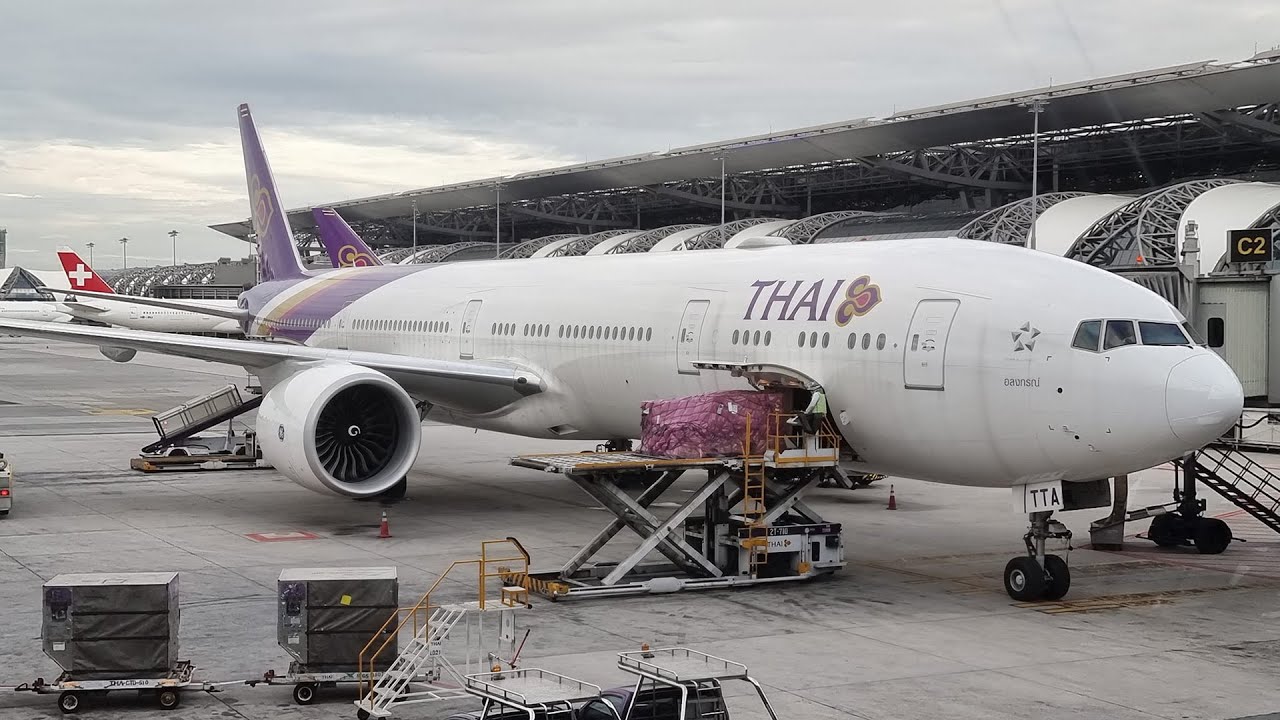 Brand new THAI Boeing777-300ER TG676 Bangkok to Tokyo(Narita)