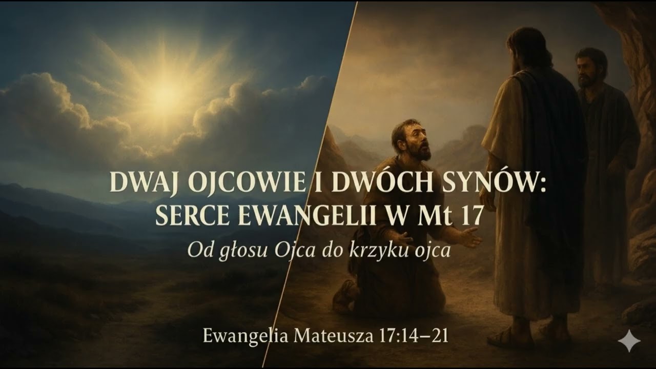 Ew Mateusza 17:14-21 - Dwaj Ojcowie i dwóch synów: serce ewangelii w Mt 17