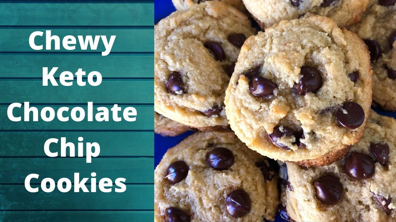 The Best Chewy Keto Chocolate Chip Cookies | The Secret to moist Keto Cookies