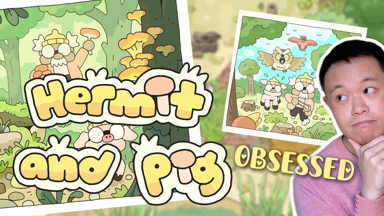 [FIRST LOOK] I Forage Mushrooms and Use Social Anxiety as a Combat Mechanic | Hermit and Pig 👴🏻🐷