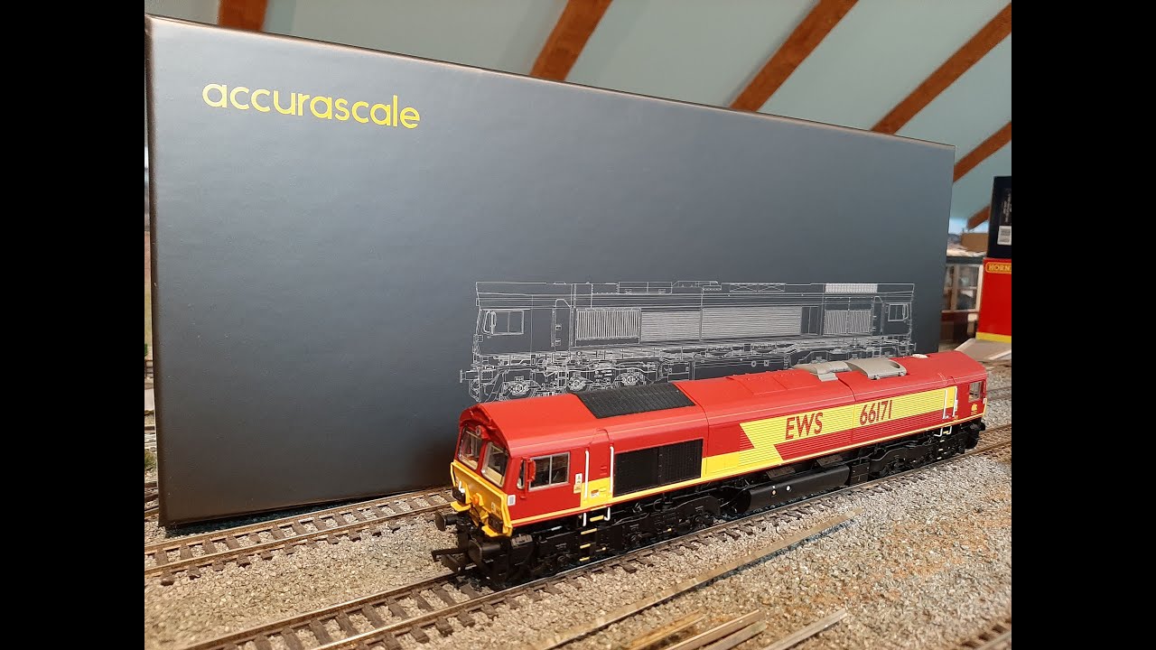 IT'S ARRIVED .. UNBOXING NEW ACCURASCALE CLASS 66 171 Maroon & Gold EWS With SOUND
