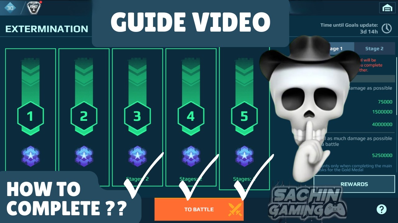 How To Complete Extermination Mode 3, 4 and 5 | War Robots Tips And Tricks