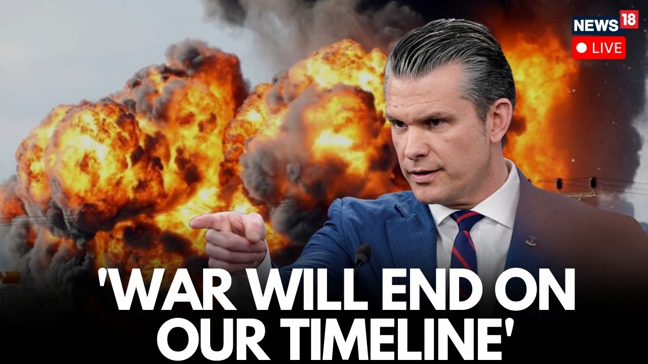 TRUMP vs HEGSETH LIVE: Pentagon Chief, Pete Hegseth Contradicts Trump On Iran War In Press Briefieng
