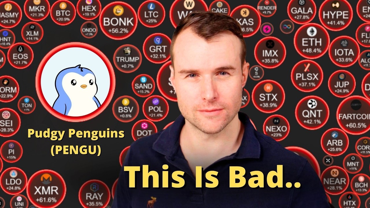 -80% Pengu Crash Soon? ⚠️ Pudgy Penguins Crypto Token Analysis