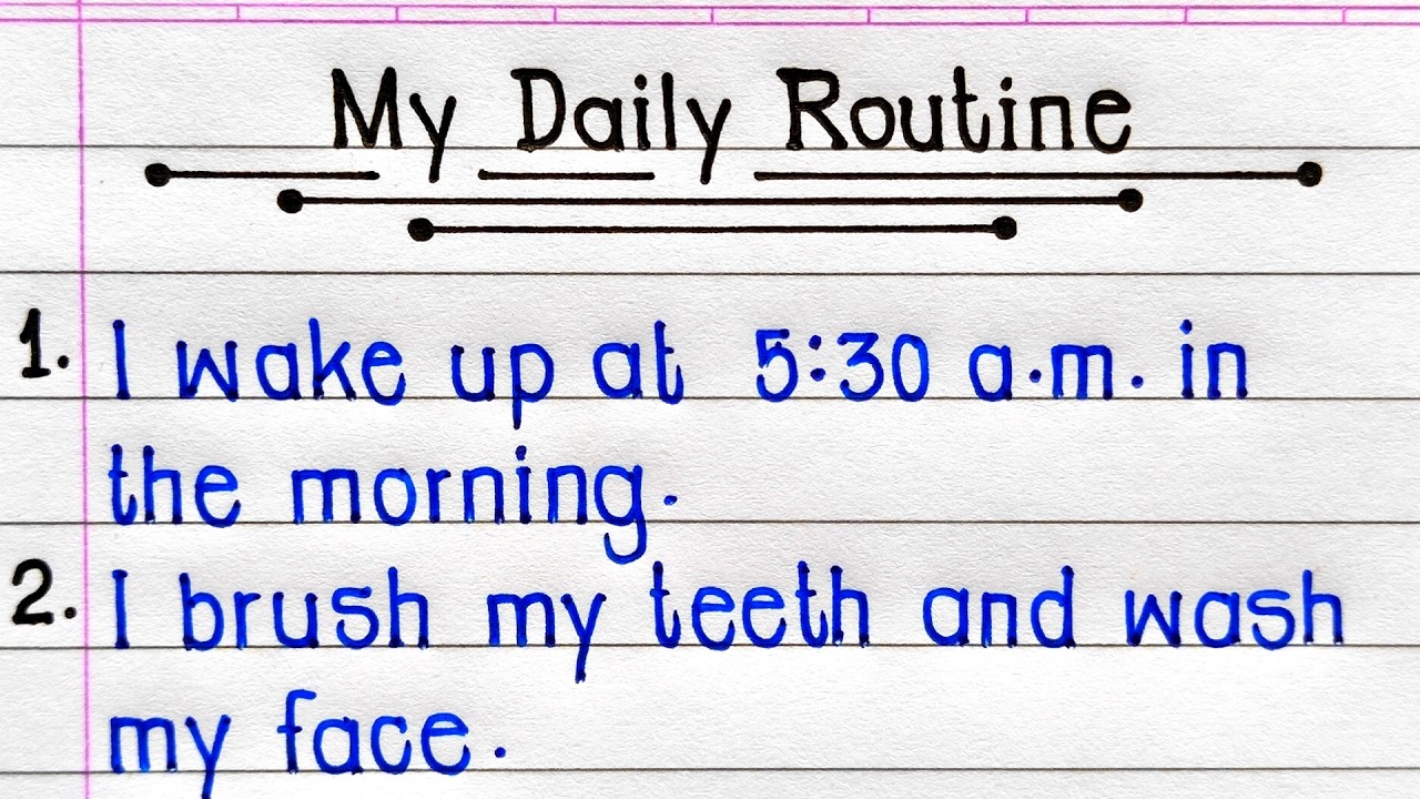 10 Lines Essay on My Daily Routine in English | Essay on My Daily Routine | My Daily Routine Essay