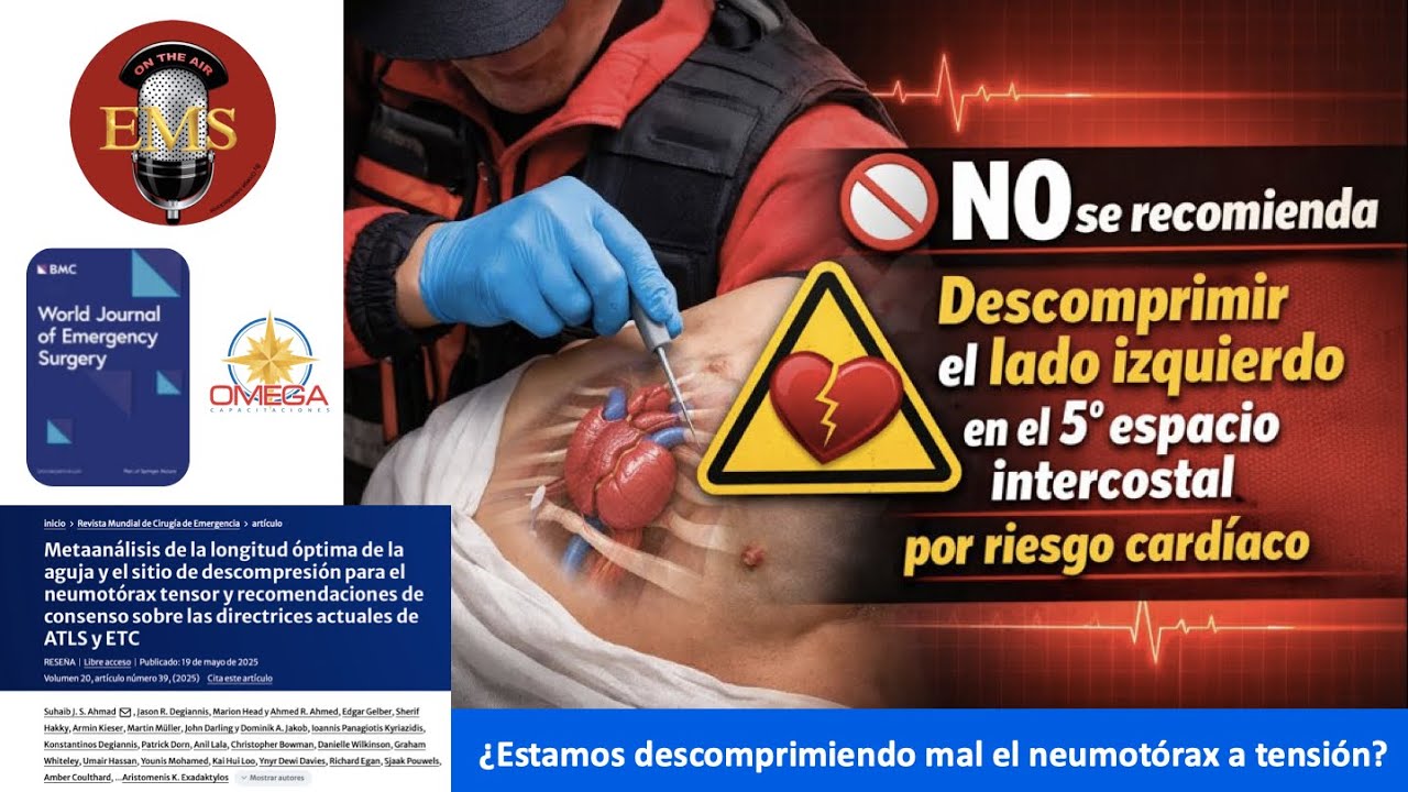 🚫NO Descomprimir⚠️ Neumotórax a Tensión 